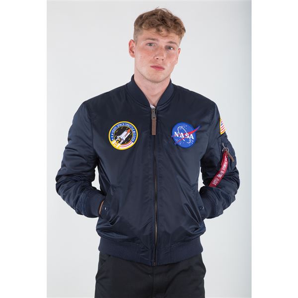 Alpha Industries Bunda MA-1 VF NASA, modrá XL