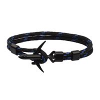 Airplane Bracelet black-blue/black, 21 cm