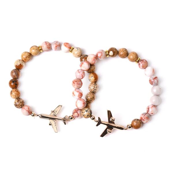 Mineral Bracelet Airplane, beige