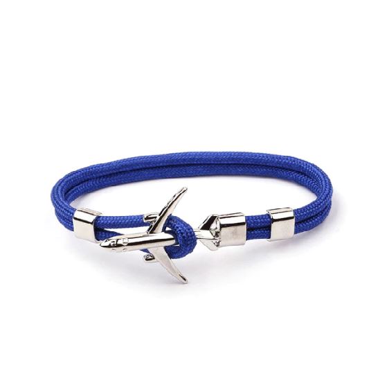 Airplane Bracelet blue/silver, 21 cm