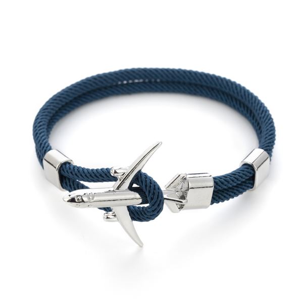 Airplane Bracelet - dark blue, 21 cm