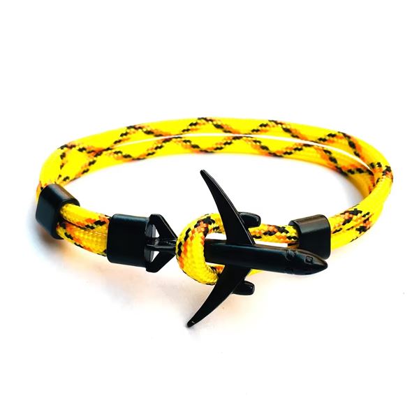 Airplane Bracelet yellowcolors/black, 21 cm