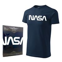 ANTONIO Tričko logo NASA modré, XXL