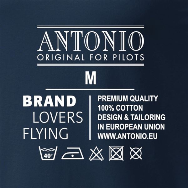 ANTONIO Tričko logo NASA modré, XXL