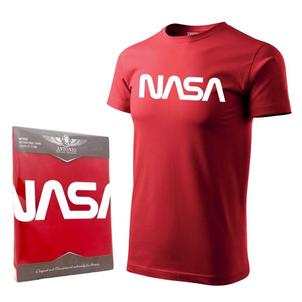 ANTONIO Tričko logo NASA červené, M
