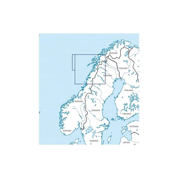 Norsko Střed - sever VFR mapa 2024