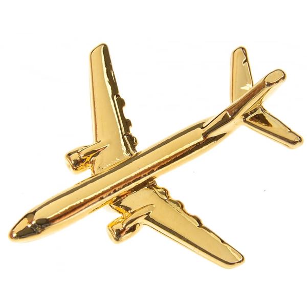 Boeing 737-800 Pin Badge, gold