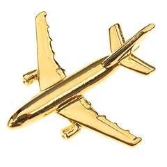 Airbus A310 Pin Badge, gold