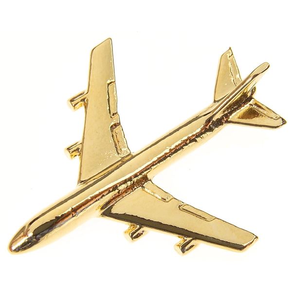 Boeing B747 Pin Badge, gold