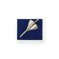 Concorde Pin Badge, silver