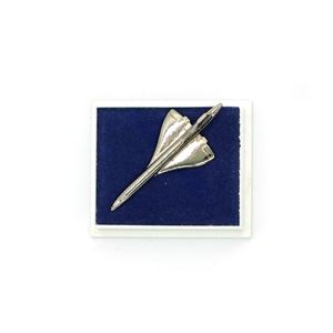 Concorde Pin Badge, silver