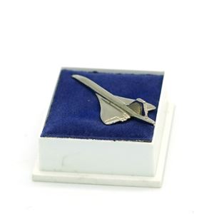 Concorde Pin Badge, silver