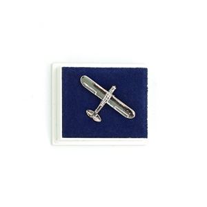 Piper Cub Pin Badge, silver