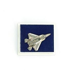 F22 Lockheed Raptor Pin Badge, silver