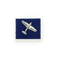 Hurricane Hawker Pin Badge, silver