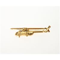 Mil Mi-8 Pin Badge, gold