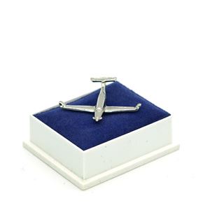 Pilatus PC-12 Pin Badge, silver