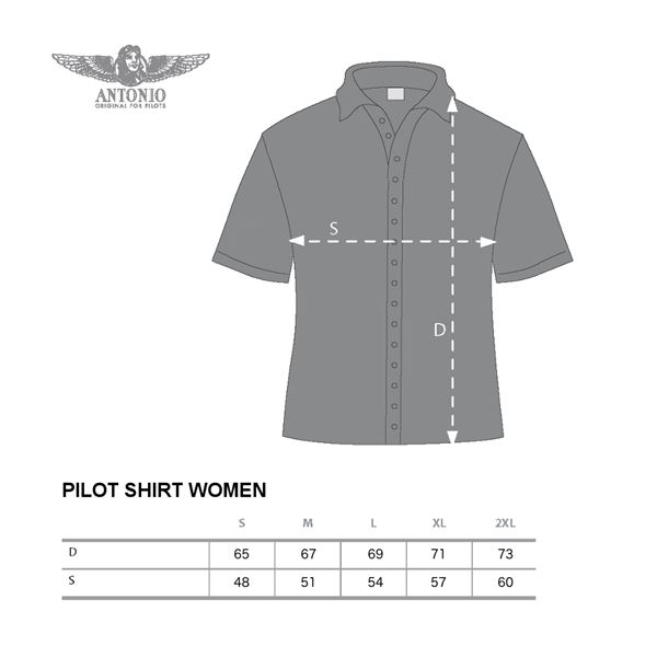 ANTONIO Pilot Shirt Women Long XXL