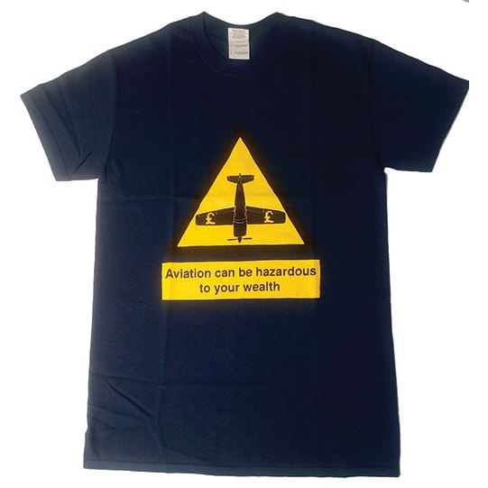 T-Shirt Hazard Flight, blue M