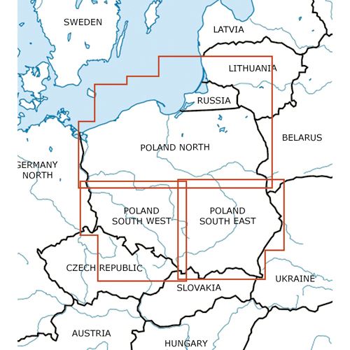 Polsko Sever VFR mapa 2024