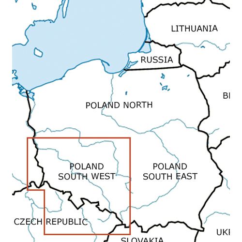 Poland South West VFR Chart 2024