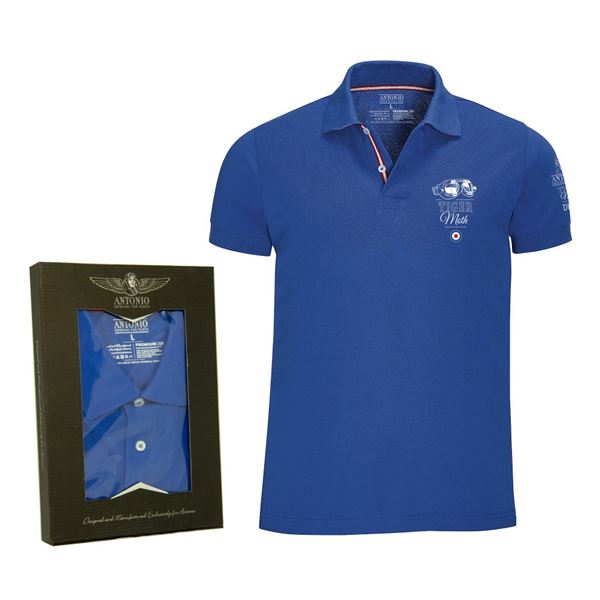 ANTONIO Poloshirt DE HAVILLAND TIGER MOTH, blue, M