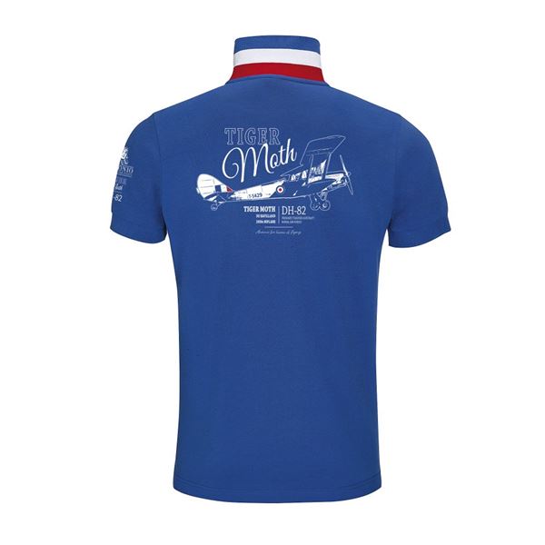 ANTONIO Poloshirt DE HAVILLAND TIGER MOTH, blue, M