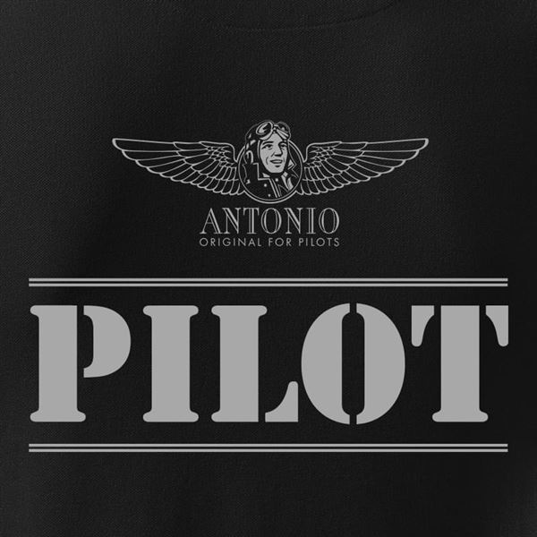 ANTONIO Poloshirt PILOT, black, M