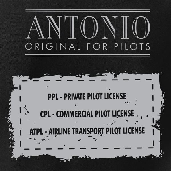 ANTONIO Poloshirt PILOT, black, XL