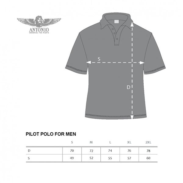 ANTONIO Poloshirt PILOT, grey, XL