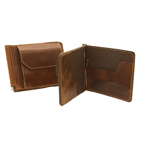 ANTONIO Leather dollar wallet LOBBY