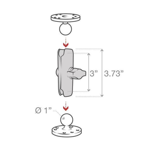 RAM® Double Socket Arm - B Size Medium