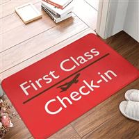 First Class Doormat red