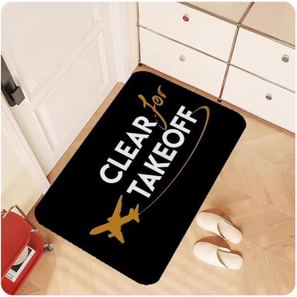 CLEAR FOR TAKE OFF Doormat