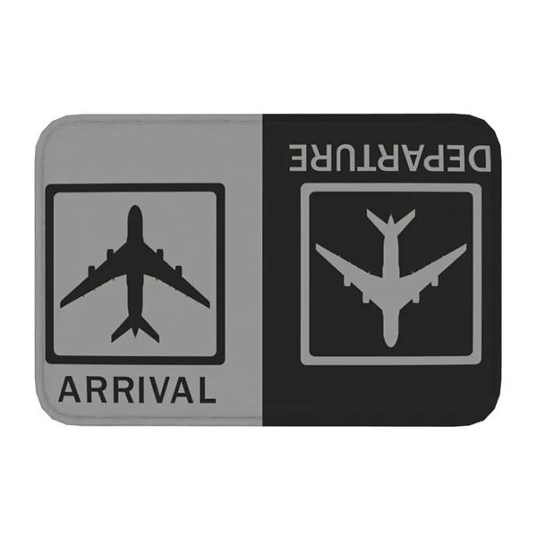 Rohožka Arrivals/Departure, černá
