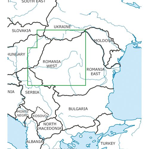 Romania West VFR Chart 2024