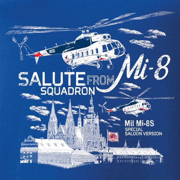 ANTONIO Tričko s letkou vrtulníků Mi-8 SALUTE, M