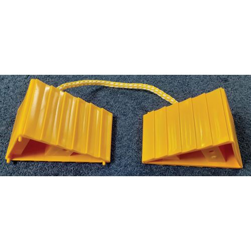 Aircraft Chocks Plastic (pair) yellow