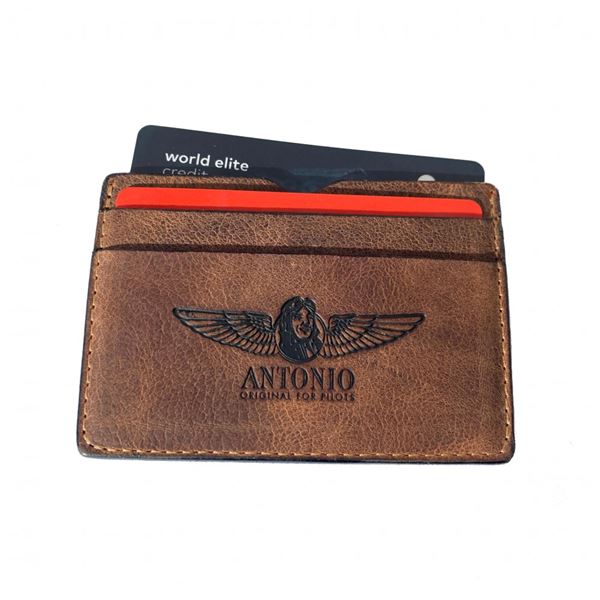 ANTONIO Leather card case SHELTER