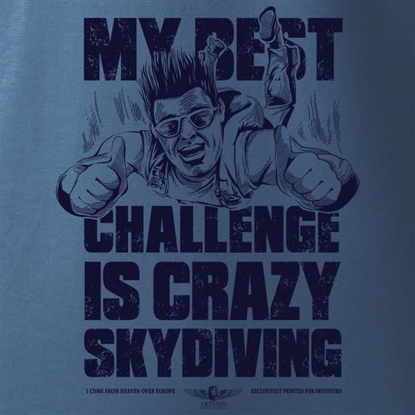 ANTONIO T-shirt SKYDIVING CHALLANGE blue, L