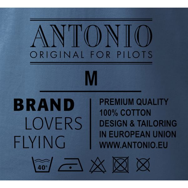 ANTONIO T-shirt SKYDIVING CHALLANGE blue, L