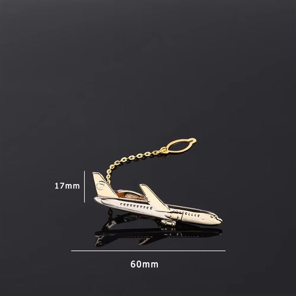 Aircraft Tie Clip gold