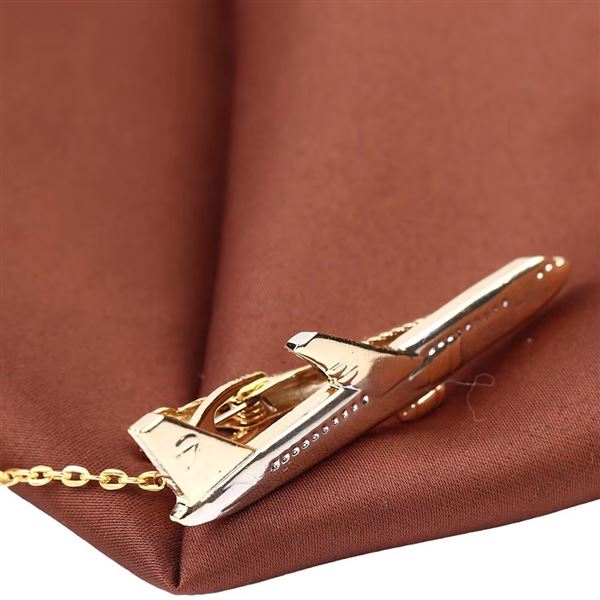 Aircraft Tie Clip gold