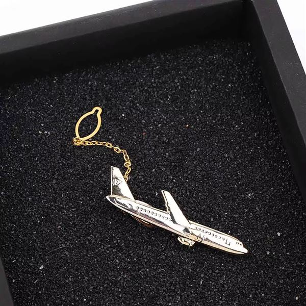 Aircraft Tie Clip gold