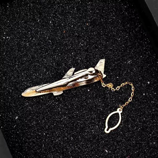 Aircraft Tie Clip gold