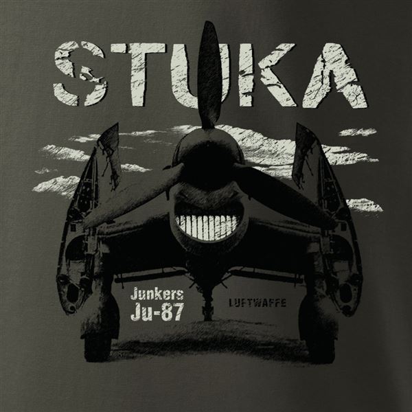 ANTONIO T-Shirt with Luftwaffe Junkers Ju-87 STUKA, L
