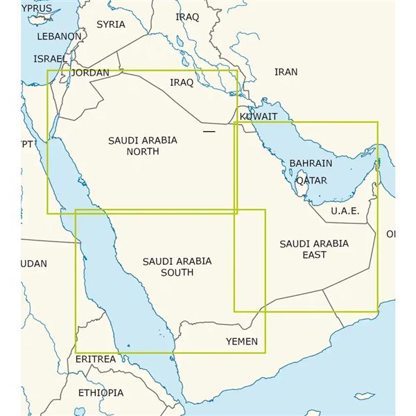 Saudská Arábie Východ VFR mapa 2024