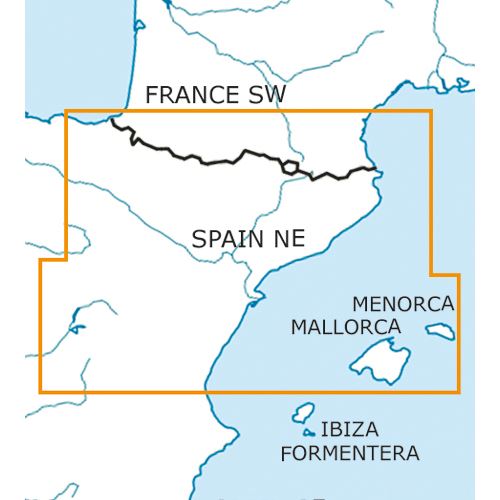 Španělsko Severovýchod VFR mapa 2024