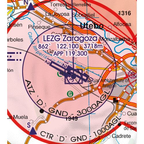Spain South East VFR Chart 2024