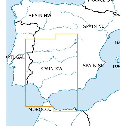 Španělsko Jihozápad VFR mapa 2024